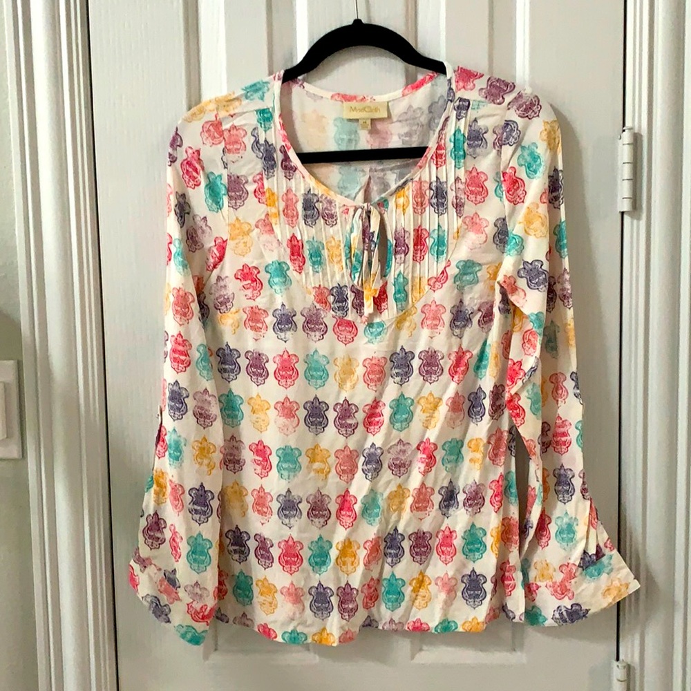 Tie neck blouse